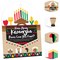 Big Dot of Happiness Happy Kwanzaa Heritage Holiday Party Scavenger Hunt - 1 Stand and 48 Game Pieces - Hide and Find Game